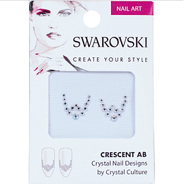 Pack cristales Swarovski para uñas CRESCENT-AB