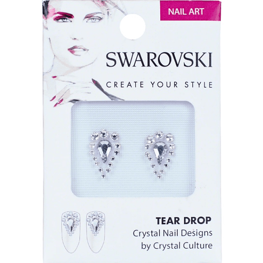 Pack cristales Swarovski para uñas TEAR DROP