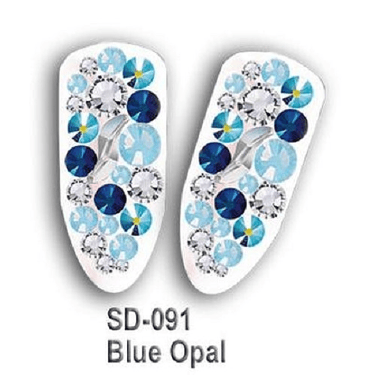 Pack cristales Swarovski para uñas BLUE OPAL