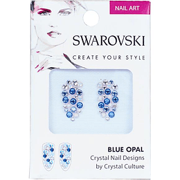 Pack cristales Swarovski para uñas BLUE OPAL