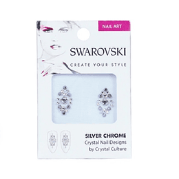 Pack cristales Swarovski para uñas SILVER CHROME