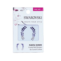 Pack cristales Swarovski para uñas PURPLE OMBRE