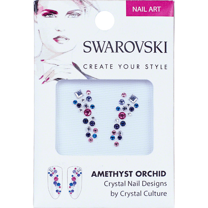 Pack cristales Swarovski para uñas AMETHYST ORCHID 1