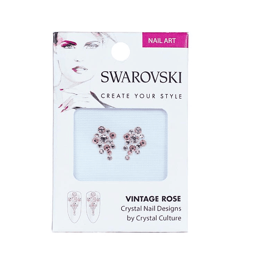 Pack cristales Swarovski para uñas VINTAGE ROSE