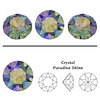 Anillo de Plata 925 con triple cristal Swarovski Xirius Chaton