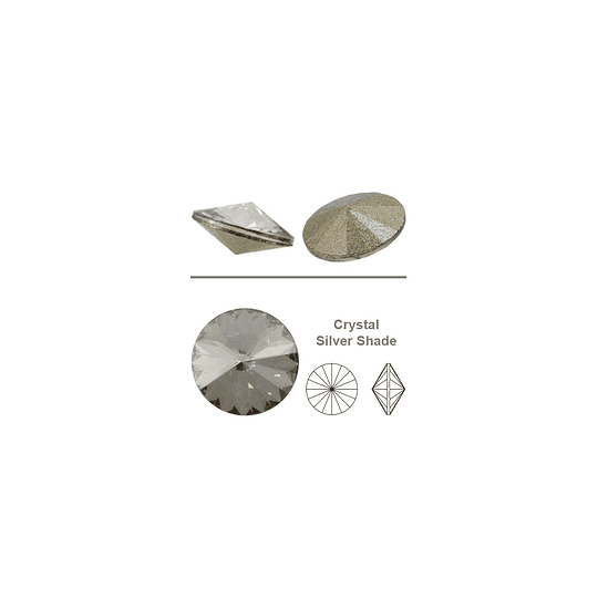 Aros de Plata 925 con cristal Swarovski Rivoli