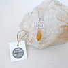 Collar de Plata 925 con cristal Swarovski Polygon Drop y Charm Flor