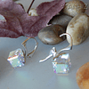 Conjunto de plata 925 con cristal Swarovski Cube