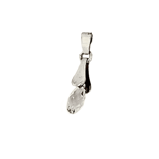 Colgante de Plata 925 con cristal Swarovski Briolette