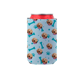 Pack 6 Fundas para latas de cerveza con mascota - L2