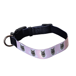 Collar con corazones y cara de tu mascota DOG2