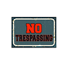 Lamina de Metal No trespassing LM45