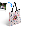 B4 Tote Bag con Ilustración de mascota