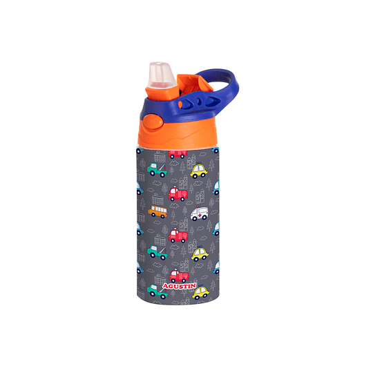 Botella infantil personalizada con diseño y nombre BIR