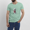 Polera recta con ilustración de mascota a color - POL5A