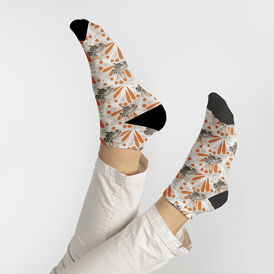 C103 calcetines personalizados con carita y diseño Animales
