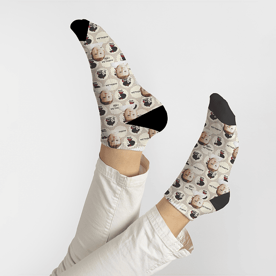 C9504 calcetines personalizados con carita y Mafalda