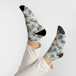 C9505 calcetines personalizados con carita y Lilo & Stitch