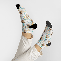 C9513 calcetines personalizados con carita y Frozen