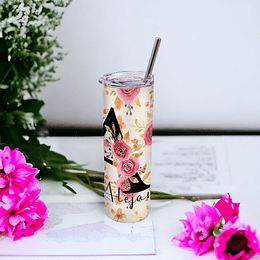 Vaso termico Tumbler TUMB19 Inicial y flores