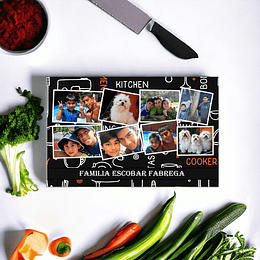 Tabla de Cocina o picoteo  T1 Collage de fotos