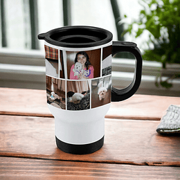 Mug de viaje con collage de fotos MV41