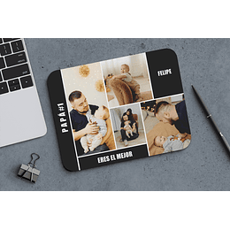M115 Mousepad personalizado con collage de fotos y textos