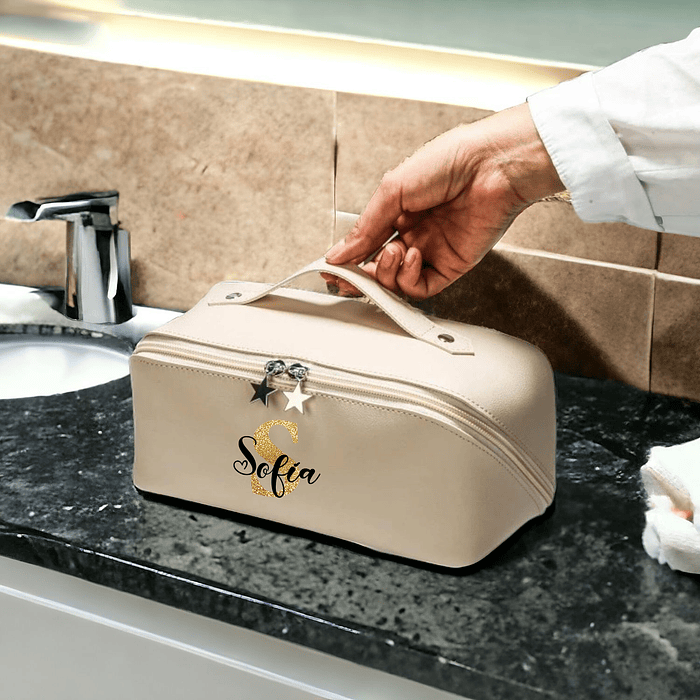 Neceser eco cuero estampado con nombre N51 2