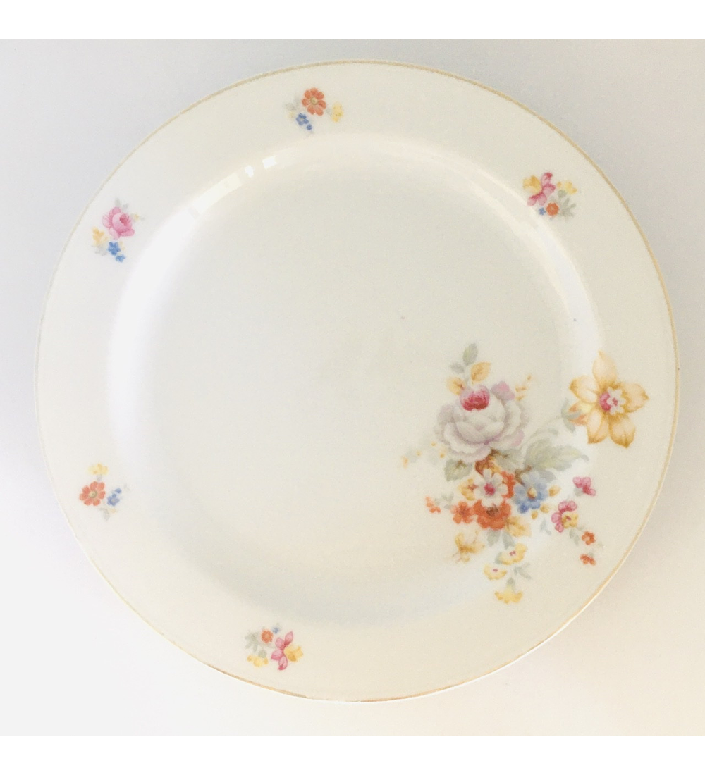 Porzellanmanufaktur Arzberg, Bavaria, Alemania, plato de torta/pan 18,4 cm, 1930's 