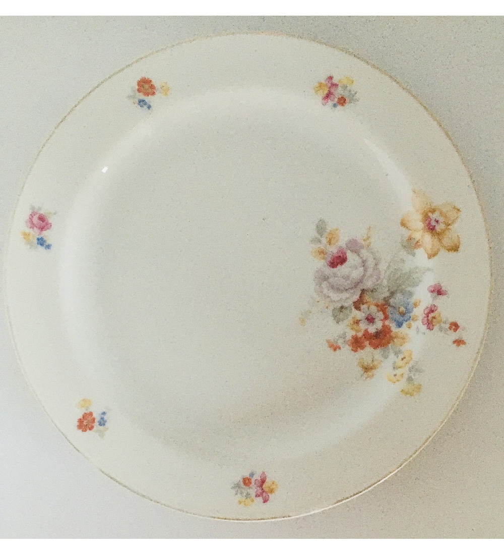 Porzellanmanufaktur Arzberg, Bavaria, Alemania, plato de torta/pan 18,4 cm, 1930's 