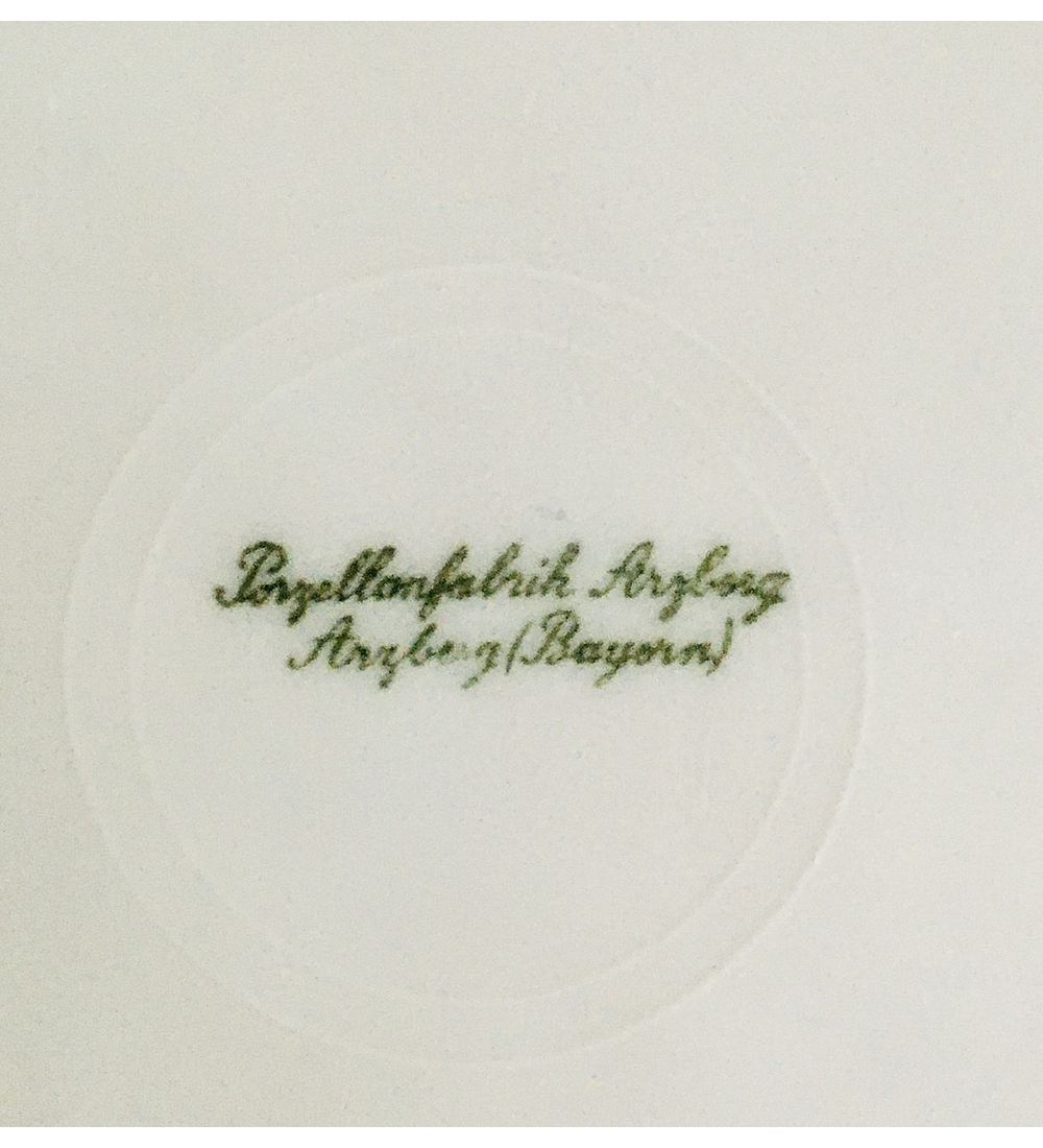 Porzellanmanufaktur Arzberg, Bavaria, Alemania, plato de torta/pan 18,4 cm, 1930's 