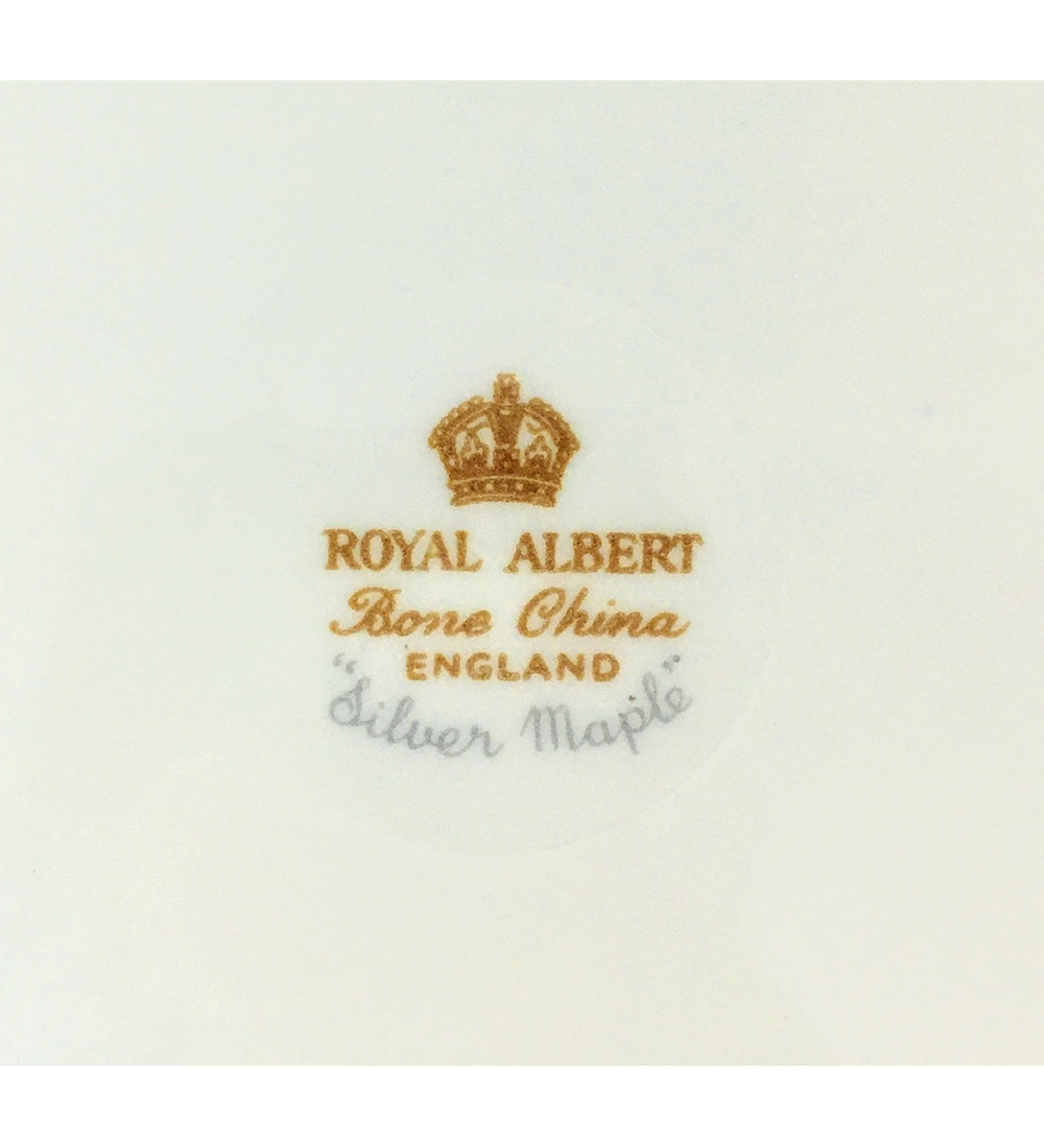 Royal Albert, ‘Silver Maple’, Inglaterra, trio de té, 1959 - 1984