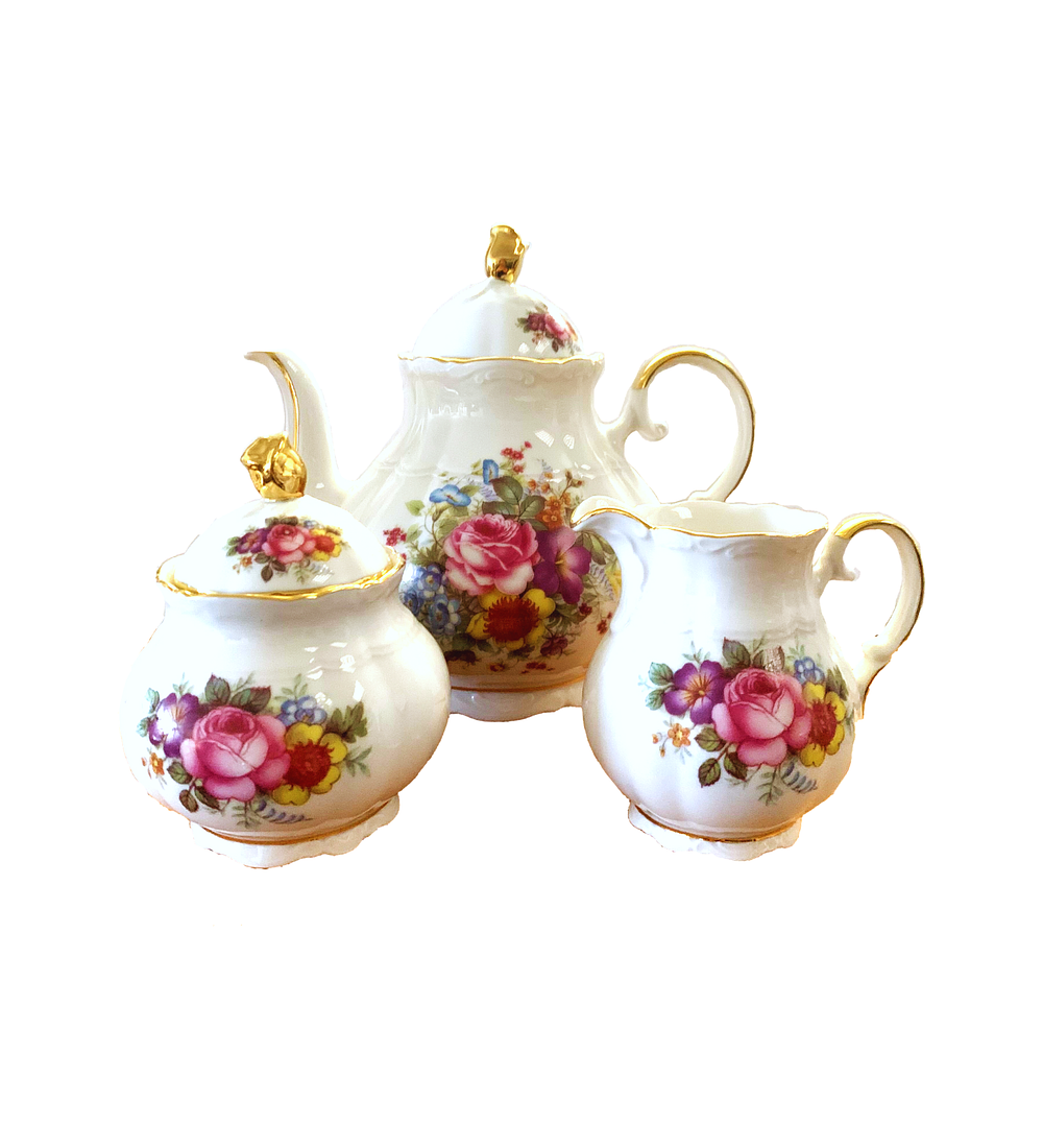 Juego de café 'Vintage Rose', Gloria, Bavaria, Alemania