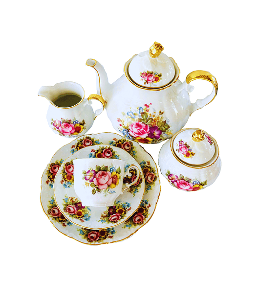 Juego de café 'Vintage Rose', Gloria, Bavaria, Alemania