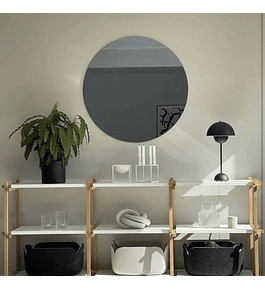 Espejo Circular Gris/Bronce/Incoloro