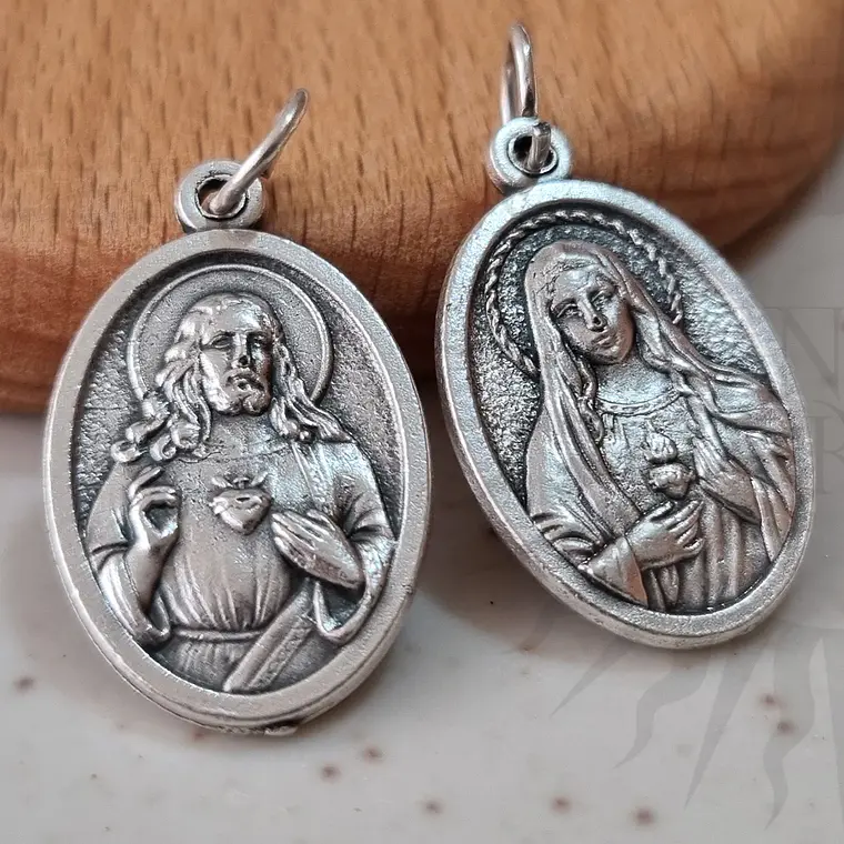 Medalla del Inmaculado Corazón de María y del Sagrado Corazón de Jesús 2