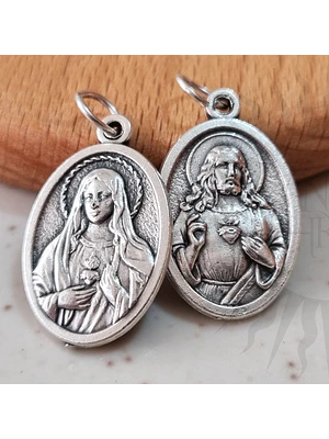 Medalla del Inmaculado Corazón de María y del Sagrado Corazón de Jesús