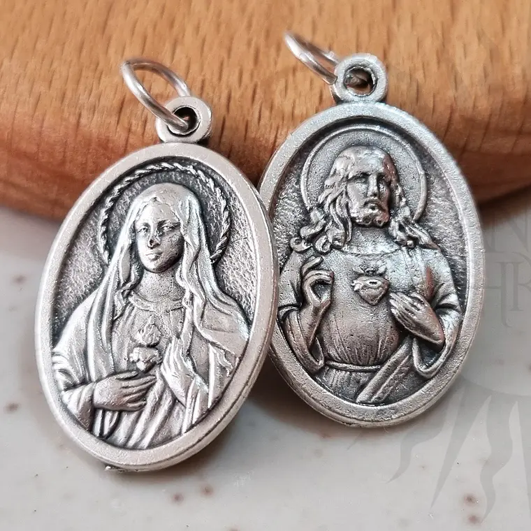 Medalla del Inmaculado Corazón de María y del Sagrado Corazón de Jesús 1