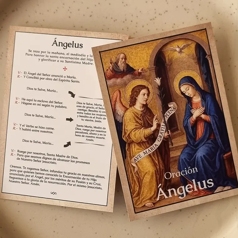 Tarjeta Oración - Ángelus 3