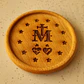 Porta Rosario de Madera - Grabado Mariano con Sagrados Corazones - Miniatura 1