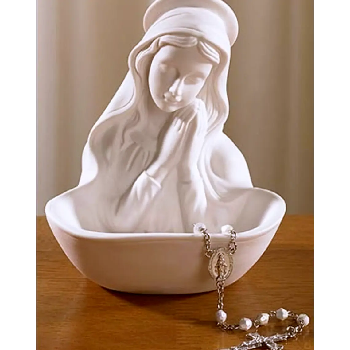 Porta Rosario Porcelana - Virgen María 1