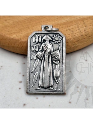 Medalla de San Francisco de Asís Rectangular