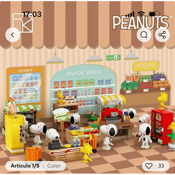 Snoopy Lego Blind box - Super Market 3