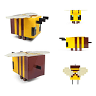 Lámpara Abeja Minncraft Luminosa Recargable  1