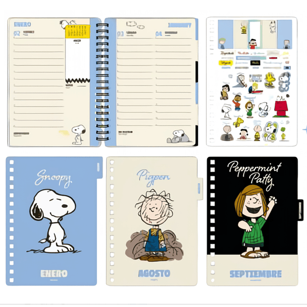 Agenda 14x20cm Snoopy 2026 Mooving  2