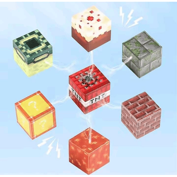 Bloques Armables Magneticos Minecraft 20 piezas + 1 personaje 2