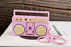 Mini grabadora retro portátil llavero
