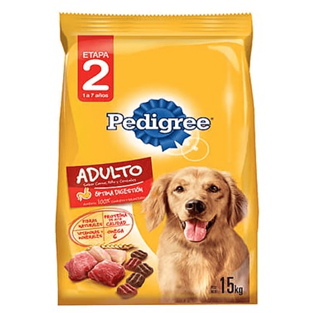 Pedigree - Alimento Seco Perro Adulto Carne Pollo Y Cereal 1,5 KG