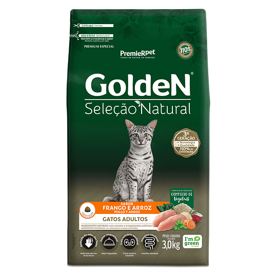 Alimento para gatos Premier selección natural de pollo con arroz 