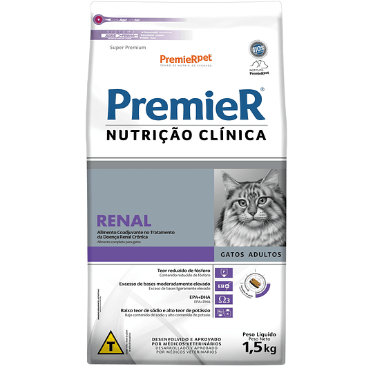 Alimento para gatos Premier nutrición clínica renal